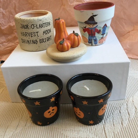Fall / Halloween Candle Set (4) NEW - Picture 2 of 2